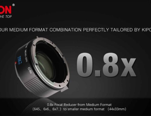 KIPON start selling new developed 0.8x focal reducers for Fuji G mount and Hasselblad X mount cameras